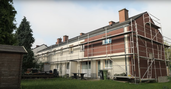 sto woningen waremme gevelbekleding