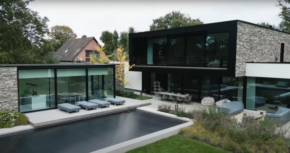 alulim gevelbekleding villa